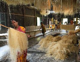 INDIA-AGARTALA-VERMICELLI MAKING