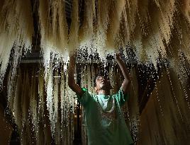 INDIA-AGARTALA-VERMICELLI MAKING