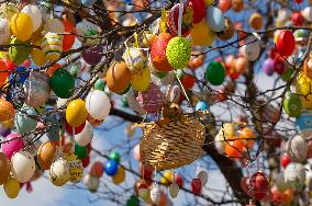 HUNGARY-KETHELY-EASTER-DECORATIONS