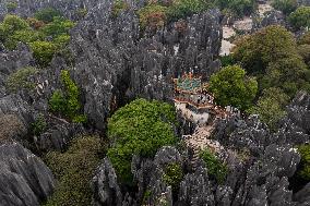 (SkyEye)CHINA-YUNNAN-SHILIN-KARST-SCENERY (CN)