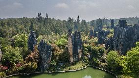 (SkyEye)CHINA-YUNNAN-SHILIN-KARST-SCENERY (CN)