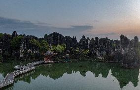 (SkyEye)CHINA-YUNNAN-SHILIN-KARST-SCENERY (CN)