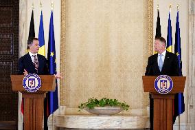 ROMANIA-BUCHAREST-PRESIDENT-BELGIUM-PM-PRESS CONFERENCE