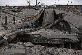 Destruction near Kyiv