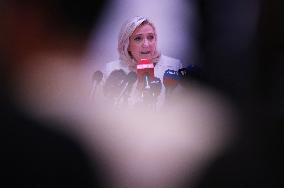 FRANCE-PRESIDENTIAL ELECTION-MARINE LE PEN-PRESS CONFERENCE