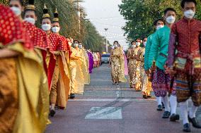 THAILAND-AYUTTHAYA-PARADE-SONGKRAN FESTIVAL