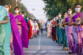 THAILAND-AYUTTHAYA-PARADE-SONGKRAN FESTIVAL