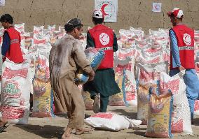 AFGHANISTAN -KUNDUZ- FOOD AID-DISTRIBUTION
