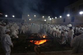 MIDEAST-NABLUS-MOUNT GERIZIM-SAMARITAN-PASSOVER