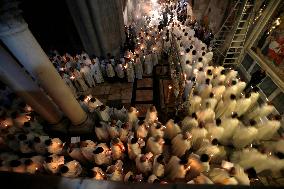 MIDEAST-JERUSALEM-WASHING OF THE FEET CEREMONY