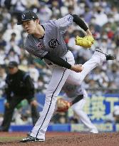Baseball: Roki Sasaki of Lotte Marines