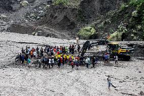 INDONESIA-YOGYAKARTA-MOUNT MERAPI-COLD LAVA