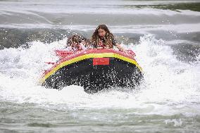 ISRAEL-KIRYAT SHEMONA-RAFTING