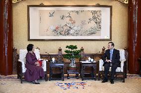 CHINA-BEIJING-YANG JIECHI-CAMBODIA-AMBASSADOR-MEETING (CN)