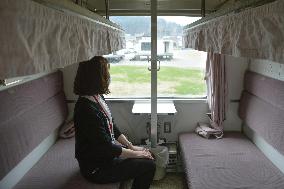 Train-turned-guest house in Hokkaido