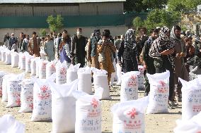 AFGHANISTAN-KABUL-CHINA-FOOD AID-DISTRIBUTION