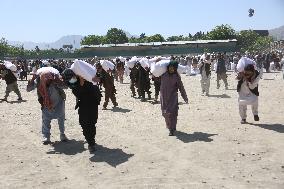 AFGHANISTAN-KABUL-CHINA-FOOD AID-DISTRIBUTION