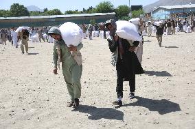 AFGHANISTAN-KABUL-CHINA-FOOD AID-DISTRIBUTION