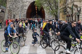 HUNGARY-BUDAPEST-BICYCLE