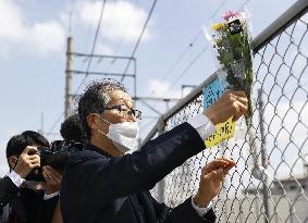 17th anniv. of deadly train derailment in Amagasaki