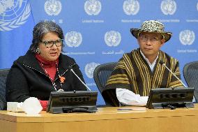 UN-PERMANENT FORUM ON INDIGENOUS ISSUES-CANADIAN INDIGENOUS LEADER-PRESS BRIEFING
