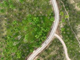 CHINA-HEBEI-XIONG'AN NEW AREA-YUERONG PARK-AERIAL VIEW (CN)