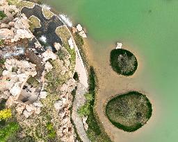 CHINA-HEBEI-XIONG'AN NEW AREA-YUERONG PARK-AERIAL VIEW (CN)