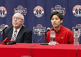 Basketball: Machida introduced by WNBA's Mystics