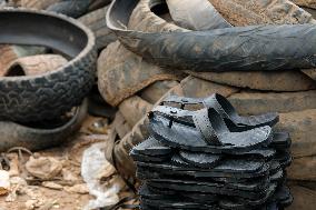 UGANDA-KAMPALA-RUBBER TIRE-RECYCLE