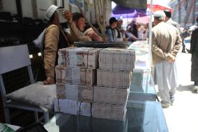 AFGHANISTAN-KABUL-MONEY EXCHANGE MARKET