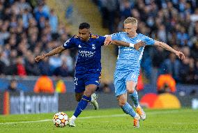 (SP)BRITAIN-MANCHESTER-FOOTBALL-UEFA CHAMPIONS LEAGUE-MANCHESTER CITY VS REAL MADRID