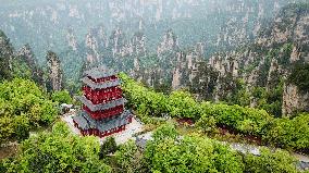 (SkyEye)CHINA-HUNAN-WULINGYUAN-WORLD HERITAGE SITE-AERIAL VIEW (CN)