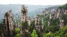 (SkyEye)CHINA-HUNAN-WULINGYUAN-WORLD HERITAGE SITE-AERIAL VIEW (CN)