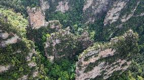 (SkyEye)CHINA-HUNAN-WULINGYUAN-WORLD HERITAGE SITE-AERIAL VIEW (CN)