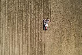 GREECE-THESSALONIKI-COTTON-SEEDING