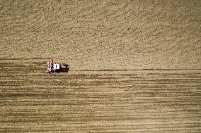 GREECE-THESSALONIKI-COTTON-SEEDING