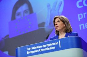 BELGIUM-BRUSSELS-EU-PRESS CONFERENCE-COVID-19