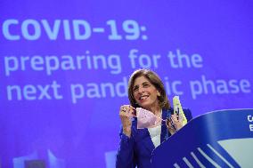 BELGIUM-BRUSSELS-EU-PRESS CONFERENCE-COVID-19