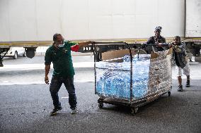 SOUTH AFRICA-CAPE TOWN-KWAZULU-NATAL-FLOODING-BOTTLED WATER-DONATION