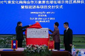 LAOS-CHINA-LOW-CARBON DEMONSTRATION ZONE-INAUGURATION