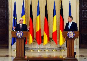 ROMANIA-BUCHAREST-GERMAN PRESIDENT-NEWS CONFERENCE