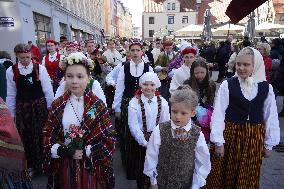 LATVIA-RIGA-ANNIVERSARY-DECLARATION OF RESTORATION OF INDEPENDENCE