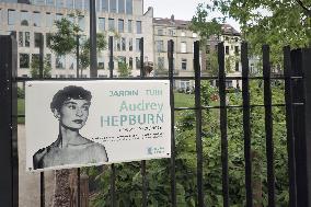 Audrey Hepburn statue in Brussels