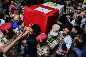 EGYPT-QALYUBIA-TERRORISM COMBATTING-SOLDIER-FUNERAL