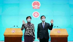 CHINA-HONG KONG-CARRIE LAM-JOHN LEE-SUPPORT (CN)