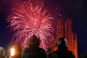 RUSSIA-MOSCOW-VICTORY DAY-FIREWORKS