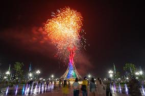 UZBEKISTAN-TASHKENT-WWII-VICTORY-COMMEMORATION-FIREWORKS