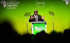 SOUTH AFRICA-CAPE TOWN-PRESIDENT-MINING INDABA