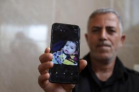 MIDEAST-GAZA CITY-ISRAELI-PALESTINIAN CONFLICT-VICTIMS' FAMILIES