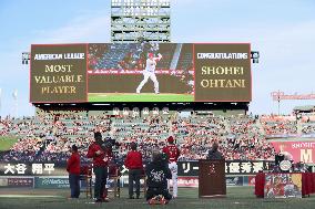 Baseball: Angels honor Ohtani's 2021 campaign